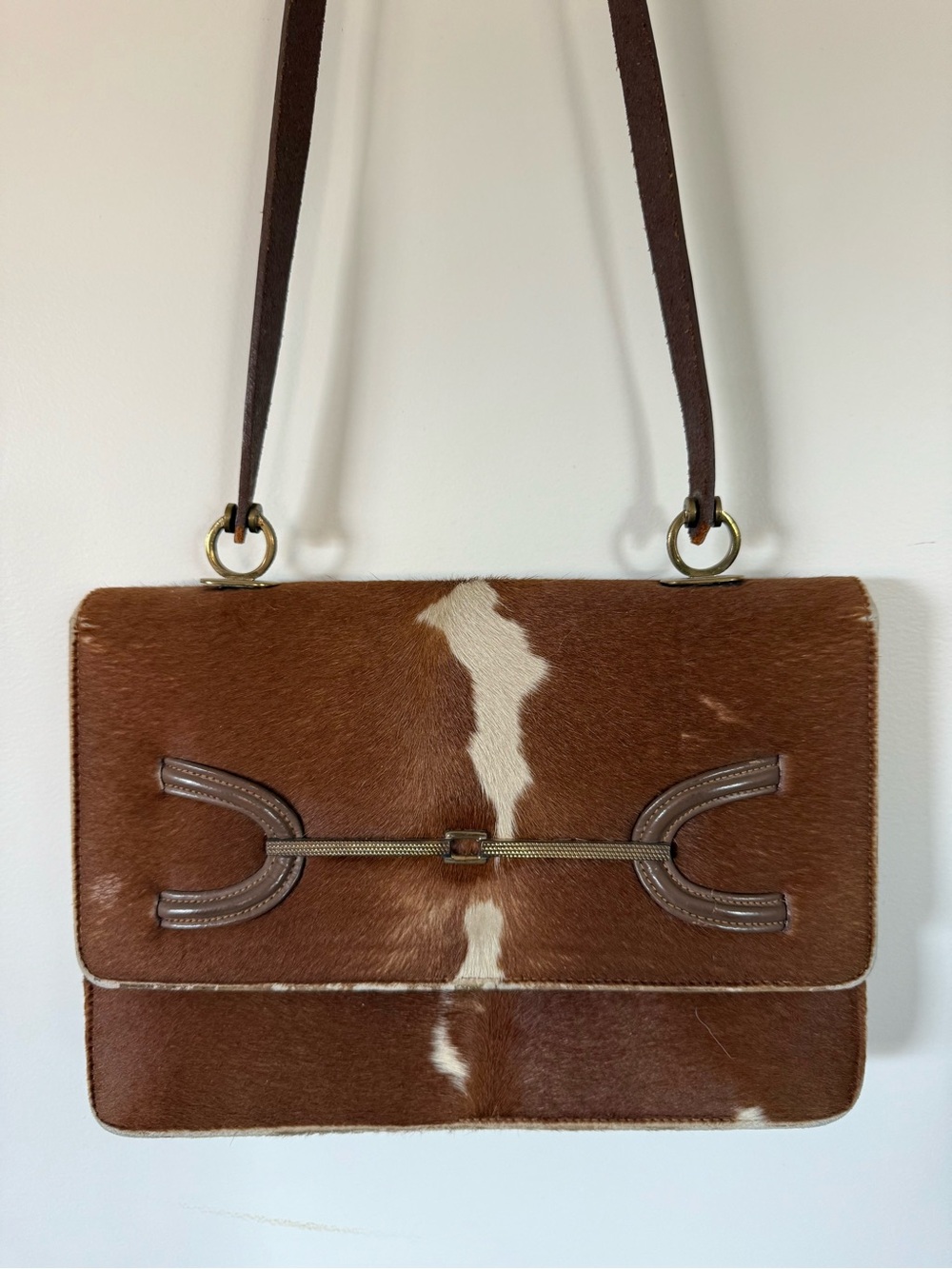 Vintage Cowhide Shoulder Bag